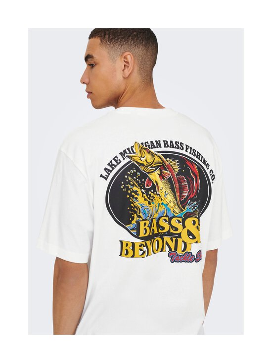 Only & Sons - T-särk OnsSeb - BRIGHT WHITE PRINT:BASS &AMP; BEYOND | Stockmann - photo 3