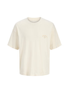Jack & Jones - JorMenton Collage Crew Neck T-krekls - ANTIQUE WHITE | Stockmann