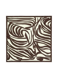 Marimekko - Lauhtua Jokuraita -huivi - 818 DARK BROWN, OFF WHITE | Stockmann