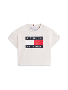 Tommy Hilfiger - T-särk Heritage Flag - P01 LIGHT GREY HEATHER | Stockmann