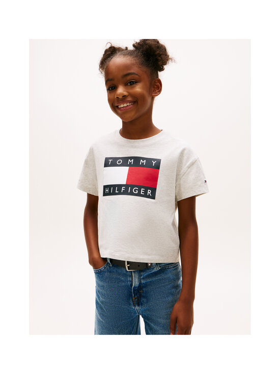 Tommy Hilfiger - T-särk Heritage Flag - P01 LIGHT GREY HEATHER | Stockmann - photo 3