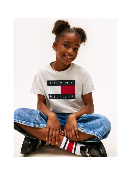 Tommy Hilfiger - T-särk Heritage Flag - P01 LIGHT GREY HEATHER | Stockmann - photo 4