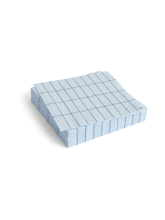 HAY - Pattern papīra salvetes 33 cm, 20 gab. - LIGHT BLUE AND BLUE GRID - photo 1 HAY - Pattern papīra salvetes 33 cm, 20 gab. - LIGHT BLUE AND BLUE GRID | Stockmann - photo 1