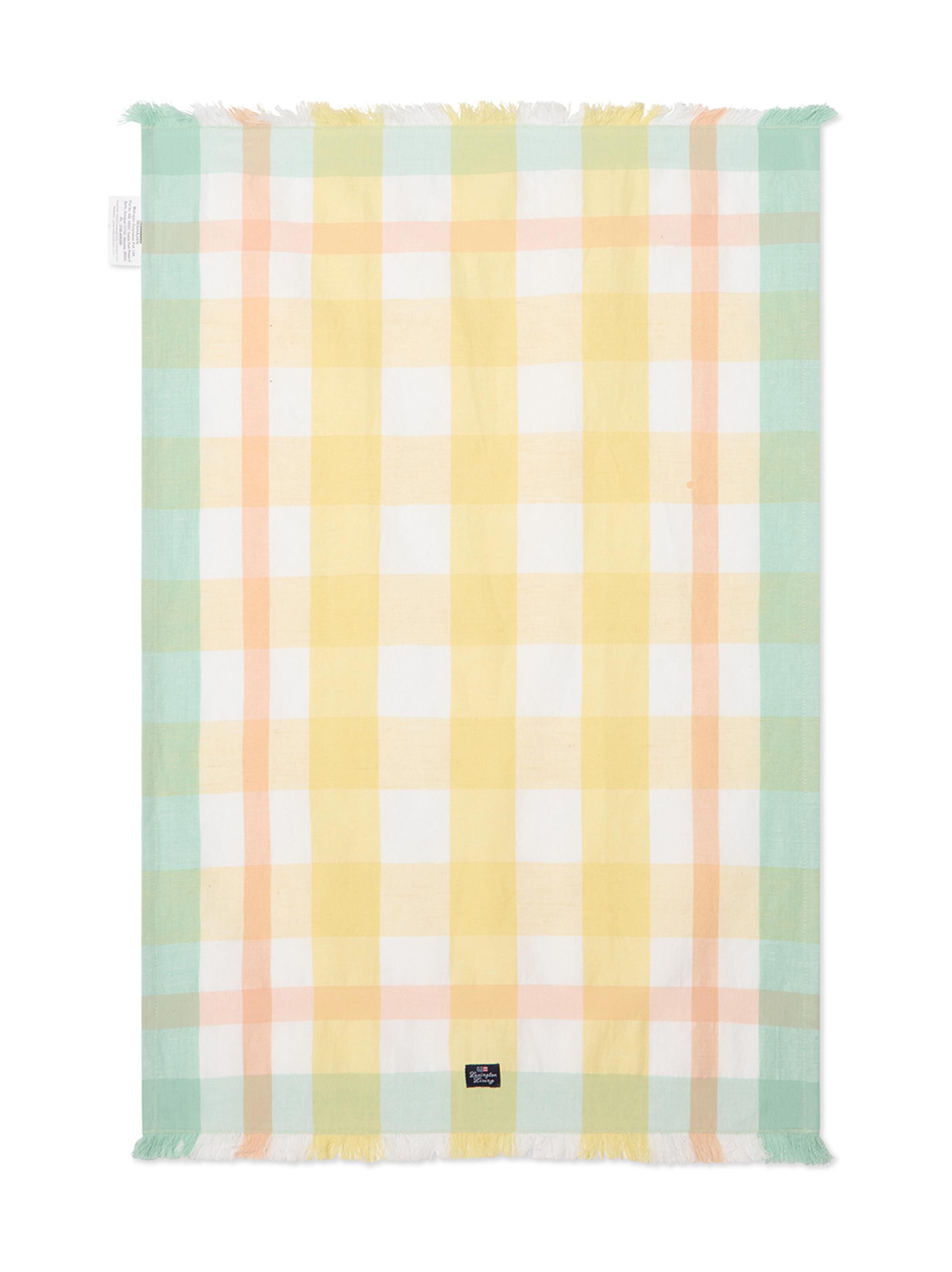 Lexington &ndash; Checked Linen/Cotton -keittiöpyyhe 50 x 70 cm