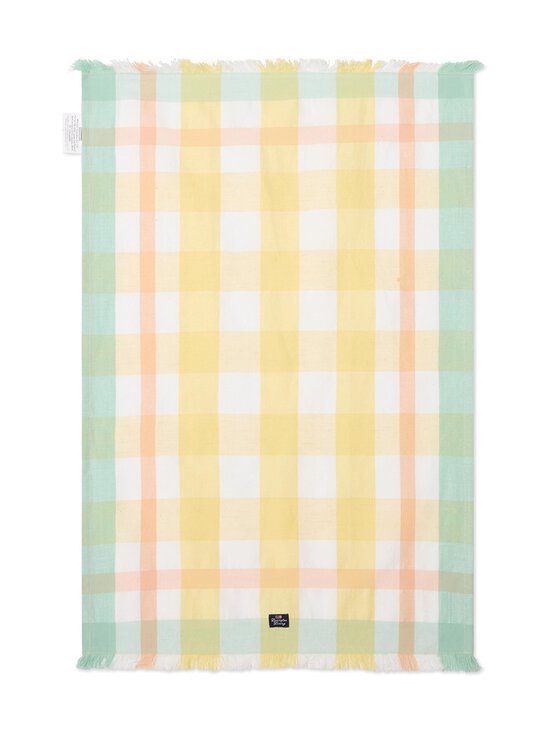 Lexington - Checked Linen/Cotton -keittiöpyyhe 50 x 70 cm - YELLOW/WHITE/GREEN | Stockmann - photo 1