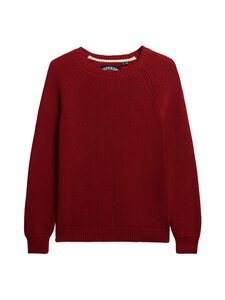Superdry - Relaxed Rib Jumper -neule - ZUD BORDEAUX RED | Stockmann