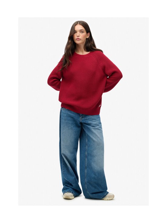 Superdry - Relaxed Rib Jumper -neule - ZUD BORDEAUX RED - photo 2 Superdry - Relaxed Rib Jumper -neule - ZUD BORDEAUX RED | Stockmann - photo 2