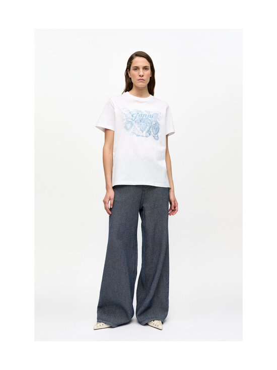 Ganni - Tattoo Lace t-paita - 151 BRIGHT WHITE - photo 2 Ganni - Tattoo Lace t-paita - 151 BRIGHT WHITE | Stockmann - photo 2