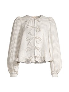 by TiMo - Seersucker Bow -pusero - 816 - KHAKI STRIPE | Stockmann