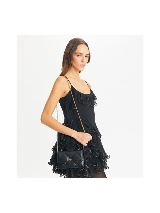 Tory Burch - Kira Diamond Quilt Mini Top Handle Chain -laukku - 001 BLACK | Stockmann - photo 6