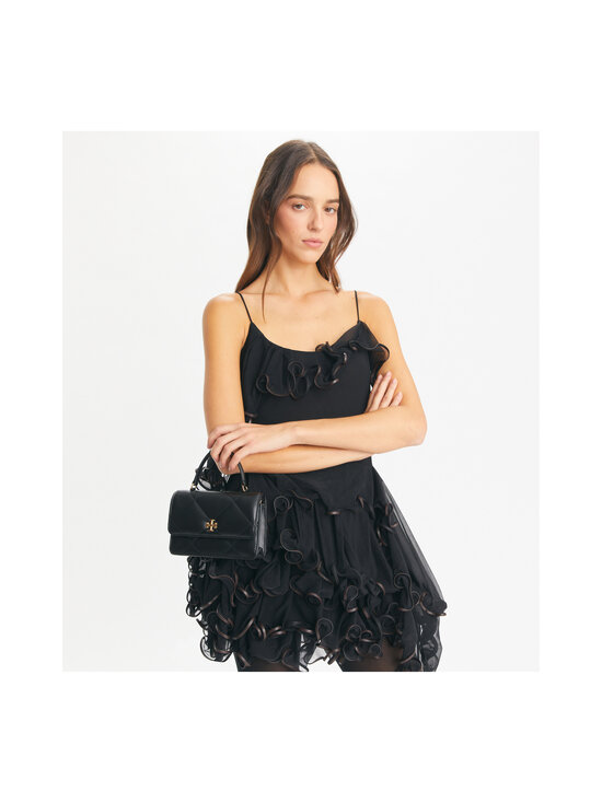 Tory Burch - Kira Diamond Quilt Mini Top Handle Chain -laukku - 001 BLACK | Stockmann - photo 7