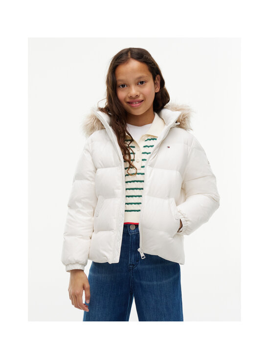 Tommy Hilfiger - Essential stepēta jaka - YBH OFF WHITE | Stockmann - photo 2