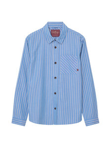 MOS MOSH - MMGDavid Spring Stripe -kauluspaita - 406 LIGHT BLUE | Stockmann