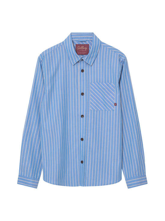 MOS MOSH - MMGDavid Spring Stripe -kauluspaita - 406 LIGHT BLUE | Stockmann - photo 1