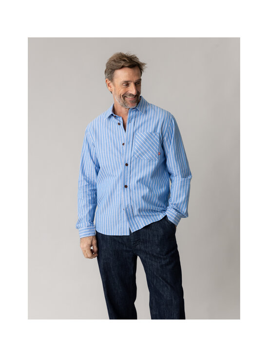 MOS MOSH - MMGDavid Spring Stripe -kauluspaita - 406 LIGHT BLUE | Stockmann - photo 5