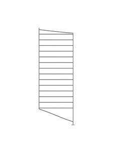 String Furniture - String-lattiasivupaneeli tummanharmaa 85 x 30 cm - GREY | Stockmann