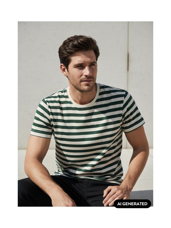 Cap Horn - Hamil T-krekls - GREEN-WHITE | Stockmann - photo 5