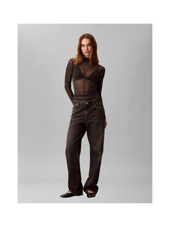Calvin Klein Jeans - Lurex Mock Neck -paita - UB1 BLACK | Stockmann - photo 2