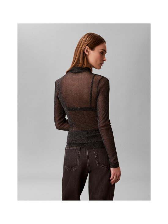 Calvin Klein Jeans - Lurex Mock Neck -paita - UB1 BLACK | Stockmann - photo 4