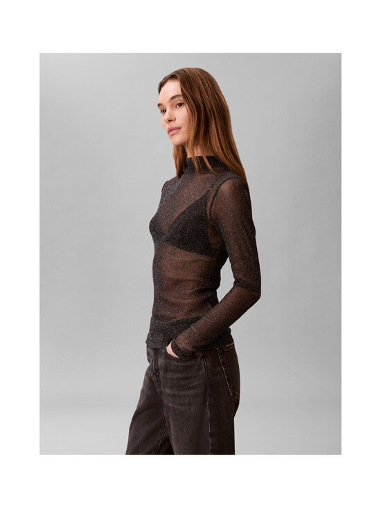 Calvin Klein Jeans - Lurex Mock Neck -paita - UB1 BLACK | Stockmann - photo 5