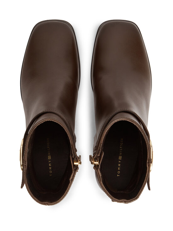 Tommy Hilfiger - Nahast poolsaapad Strap Block Heel - GT6 COCOA | Stockmann - photo 2