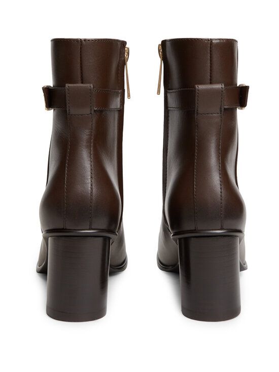 Tommy Hilfiger - Nahast poolsaapad Strap Block Heel - GT6 COCOA | Stockmann - photo 3