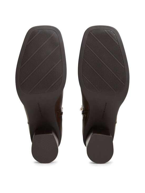 Tommy Hilfiger - Nahast poolsaapad Strap Block Heel - GT6 COCOA | Stockmann - photo 5