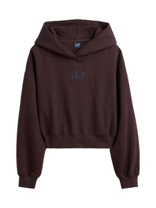 GAP - Logo Cropped džemperis ar kapuci - BROWN 6 | Stockmann