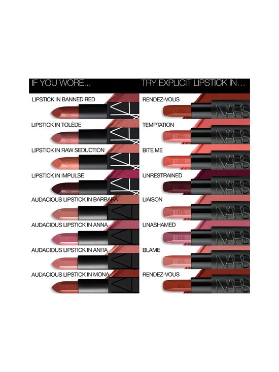 NARS - Explicit Lipstick -huulipuna 3.8 g - 828 ADULTEROUS - photo 10 NARS - Explicit Lipstick -huulipuna 3.8 g - 828 ADULTEROUS | Stockmann - photo 10