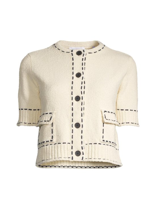 rich & royal - Cropped Mango Yarn -neuletakki - 113 PEARL WHITE | Stockmann - photo 1