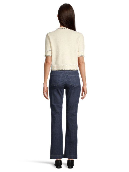 rich & royal - Cropped Mango Yarn -neuletakki - 113 PEARL WHITE | Stockmann - photo 3