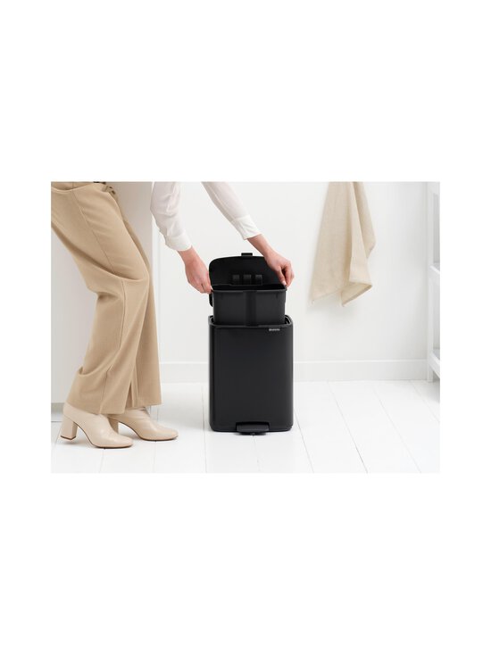 Brabantia - Brabantia Bo Pedal Bin atkritumu tvertne ar pedāli 12 l - MATT BLACK | Stockmann - photo 7