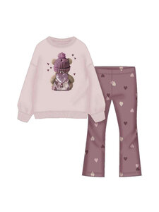 Mayoral - Printed Fleece Leggings -setti 2-osainen - 82 VIOLET | Stockmann