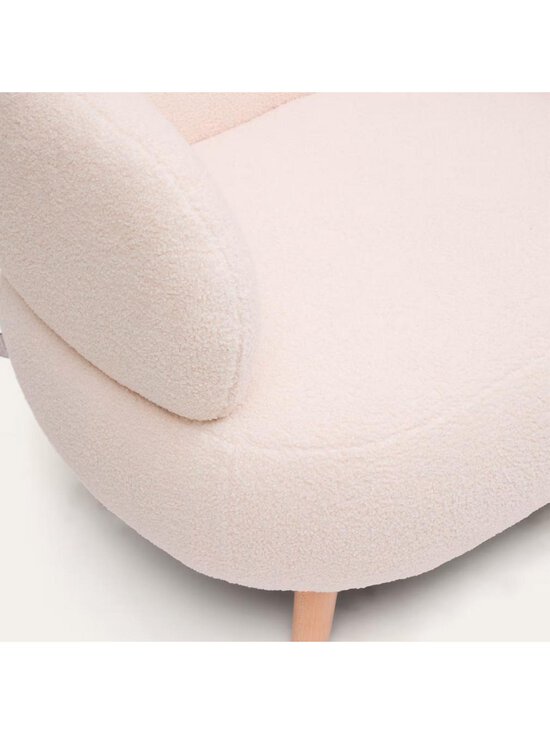 Kave Home - Luisa-nojatuoli Himalaya-kangas vaalea beige / pyökki - WHITE | Stockmann - photo 8