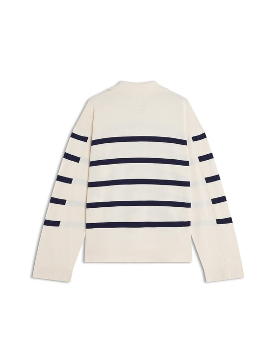 Maison Kitsuné - Striped Mariniere -neulepusero - 0502 ECRU/CLASSIC NAVY | Stockmann - photo 2