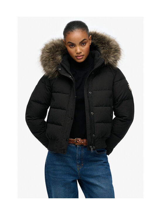 Superdry - Everest Hooded -bombertakki - 02A BLACK | Stockmann - photo 6