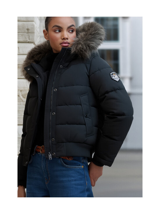 Superdry - Everest Hooded -bombertakki - 02A BLACK | Stockmann - photo 7
