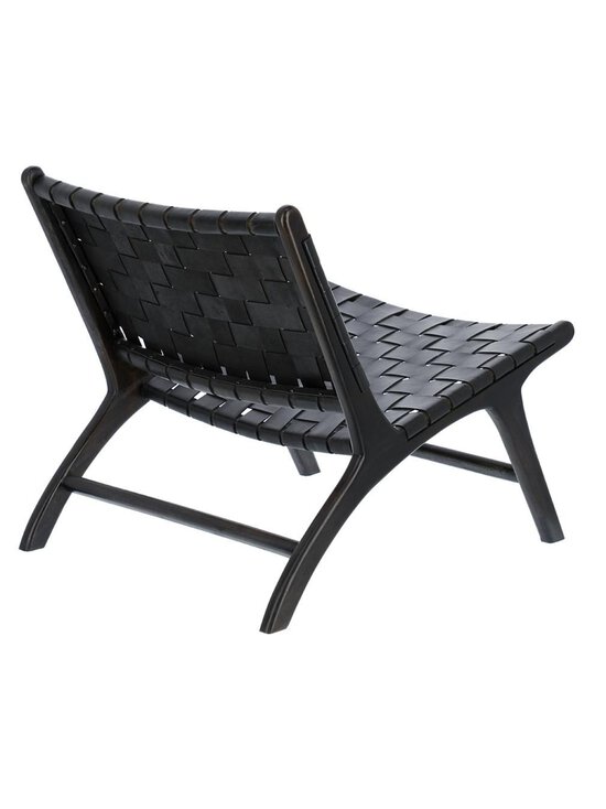 Kave Home - Calixta-lepotuoli musta nahka - BLACK | Stockmann - photo 2