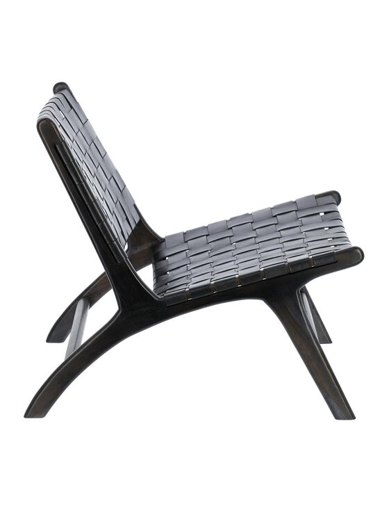 Kave Home - Calixta-lepotuoli musta nahka - BLACK | Stockmann - photo 3
