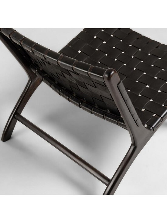 Kave Home - Calixta-lepotuoli musta nahka - BLACK | Stockmann - photo 4