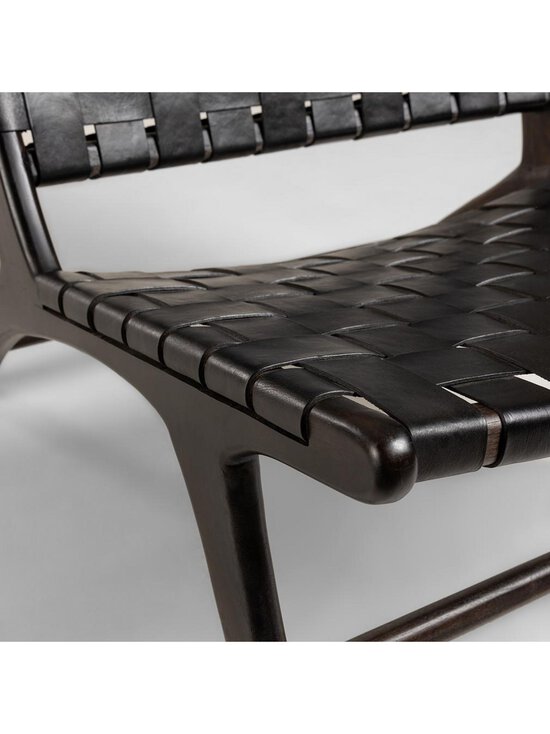 Kave Home - Calixta-lepotuoli musta nahka - BLACK | Stockmann - photo 6
