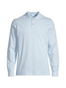 Sunspel - Pique Polo- pitkähihainen pikeepaita - FROST BLUE | Stockmann