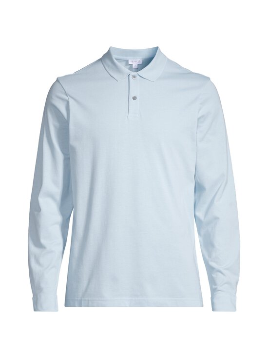 Sunspel - Pique Polo- pitkähihainen pikeepaita - FROST BLUE | Stockmann - photo 1