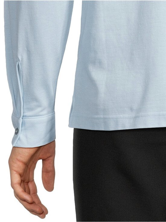 Sunspel - Pique Polo- pitkähihainen pikeepaita - FROST BLUE | Stockmann - photo 5