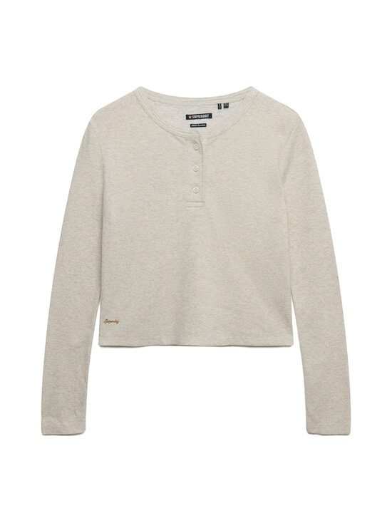 Superdry - Waffle Button -paita - MLJ OAT BEIGE MARL | Stockmann - photo 1