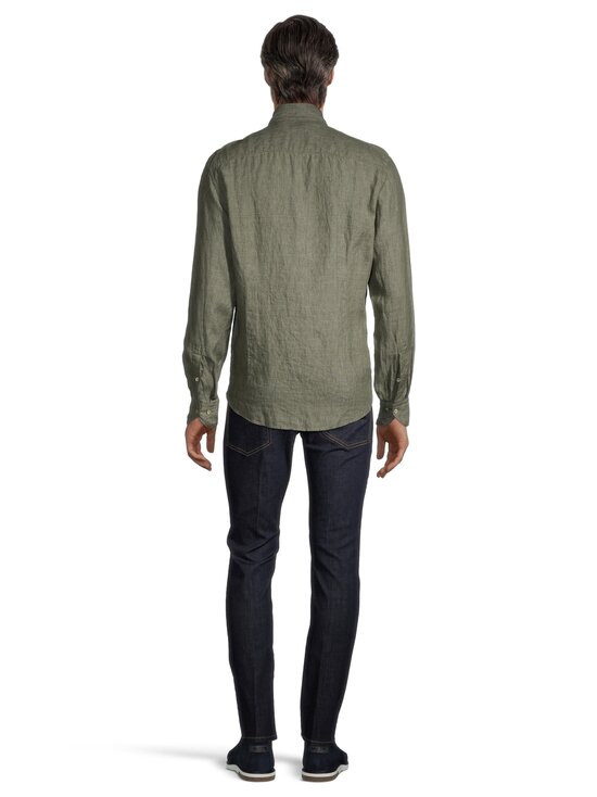 Stenströms - Slimline Linen Collared Shirt - 420 GREEN - photo 3 Stenströms - Slimline Linen Collared Shirt - 420 GREEN | Stockmann - photo 3