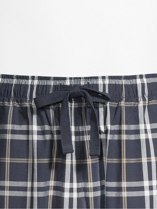 Cap Horn loungewear - Sullivan Poplin -pyjamahousut - WHITE&AMP;NAVY CHECK COMBO | Stockmann - photo 5