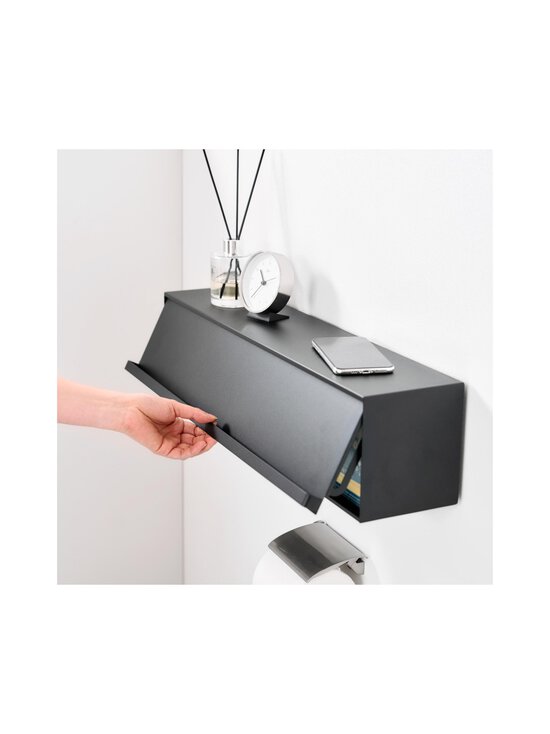 Yamazaki - Tower Wall-Mounted Storage -seinäsäilytyshylly 60 x 15,7 x 14,6 cm - BLACK | Stockmann - photo 3