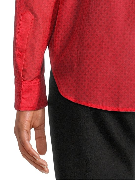 GANT - Puuvilla-siidisegust särk Regular Printed Gingham - 653 BOLD RED | Stockmann - photo 5