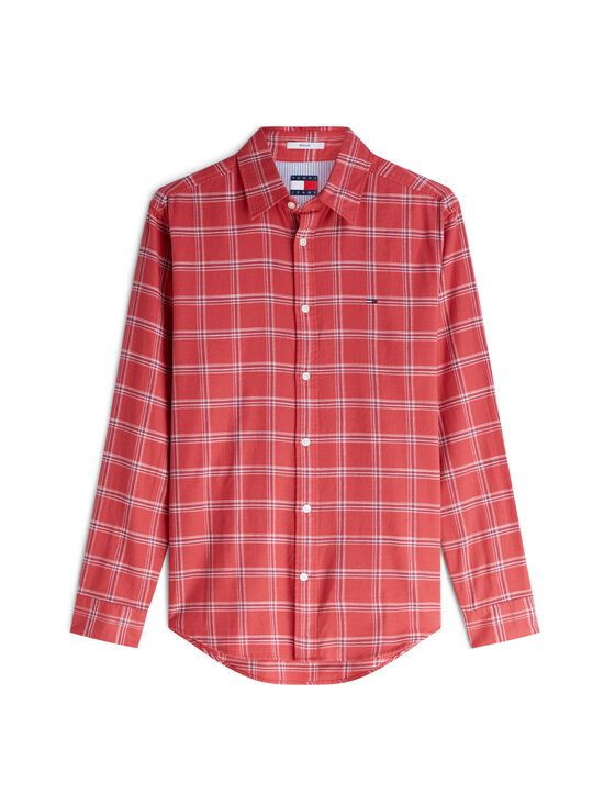 Tommy Jeans - Twill Check krekls ar apkakli - XK5 ANTHEM RED CHECK | Stockmann - photo 1